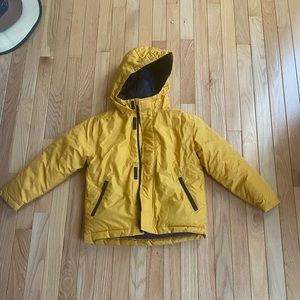 Yellow boys winter coat